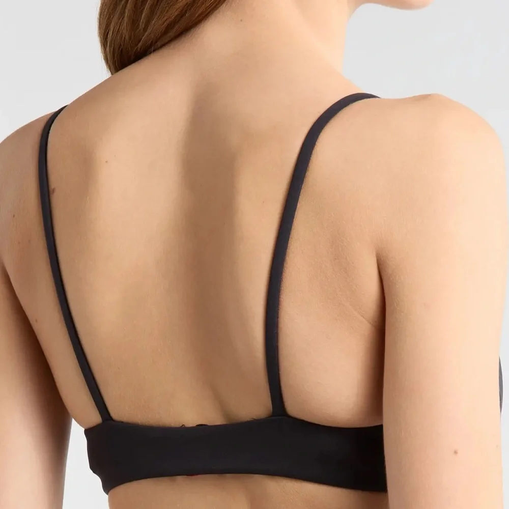Left on Friday Sunday Bikini Top jet black